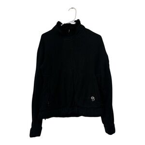 Mountain Hardwear Black 3/4  Zip Fleece Jacket Flaws Size Medium